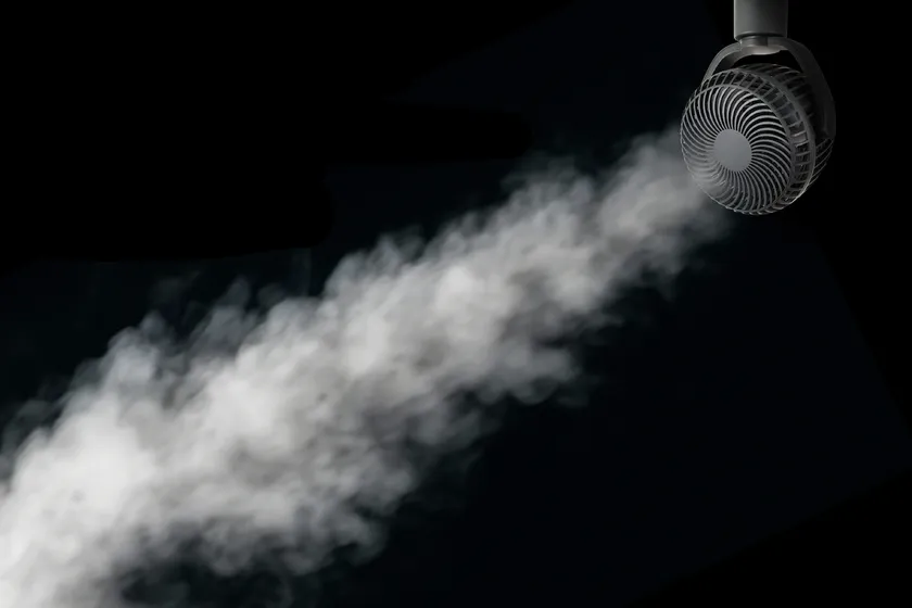 5m以上のパワフル送風