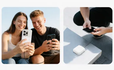 シェアして使えるモバイルバッテリー