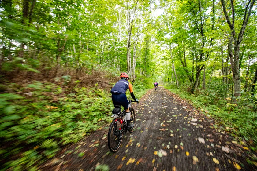 林道走行の様子
