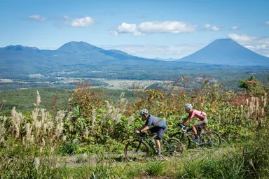 羊蹄山と北海道の風景