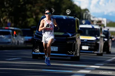第102回箱根駅伝の8区に関東学生連合チームで出場した横尾皓(システム理工学部環境システム学科4年)