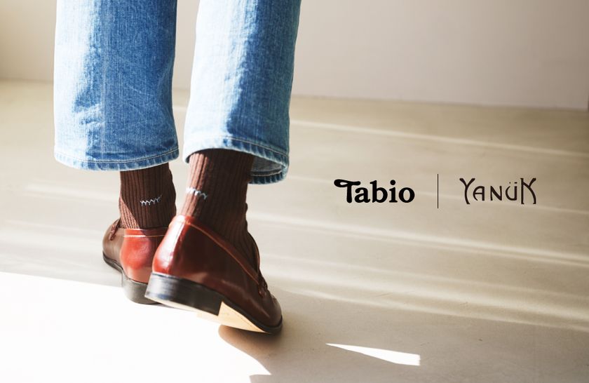 ソックスブランド「Tabio」とデニムブランド「YANUK」が
初のコラボレーションソックスを4月9日(木)に発売決定！