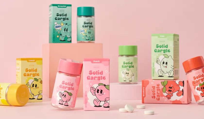 ピーチ・レモン・ストロベリー・ライム・ストロングミントのフレーバー展開