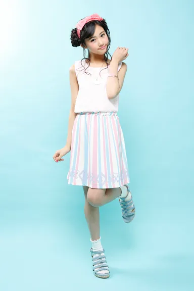 エンジェリーシュガー　レース＆ストライプワンピ(1)