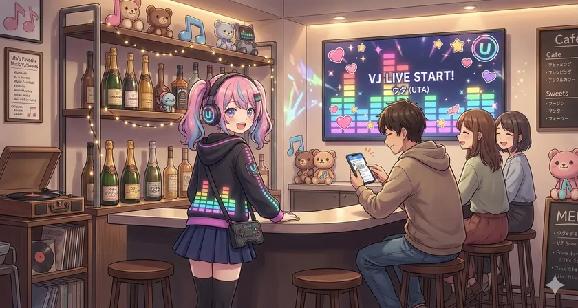 モニターに表示