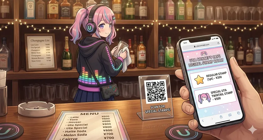 二次元コードからアクセス