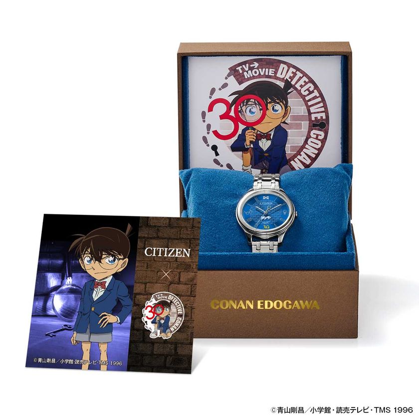 シチズン × 名探偵コナン TVアニメ30周年記念コラボウオッチ
江戸川コナン・毛利蘭・怪盗キッド・灰原哀の4モデルで登場