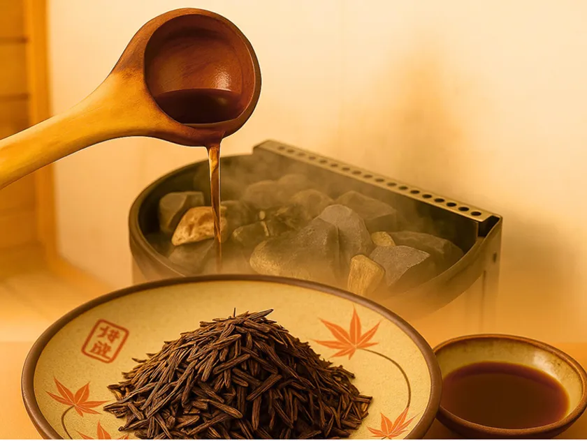 オリジナルのほうじ茶ロウリュ