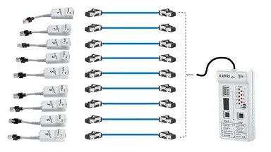 RJ45 9本連続測定例