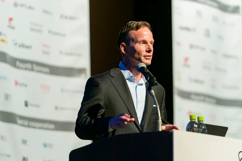 CODE BLUE 2025:デイビッド・ブラムリー氏による基調講演の様子