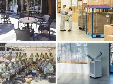 倉庫・工場・作業場・体育館・ガレージ・イベント会場などに