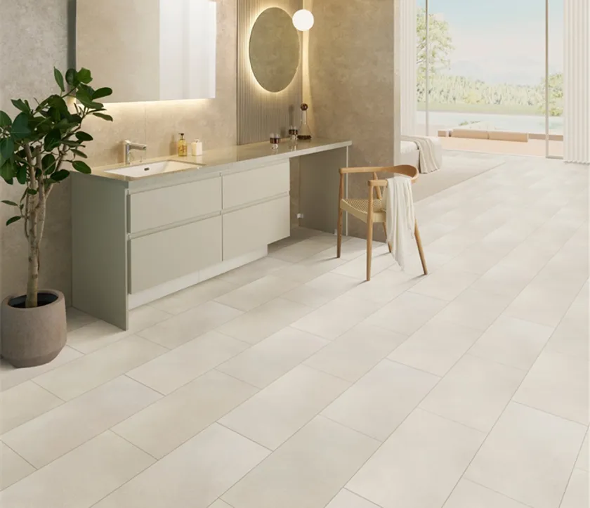 サニタリーフロアー「メラノーブル」 画像提供:アイカ工業株式会社