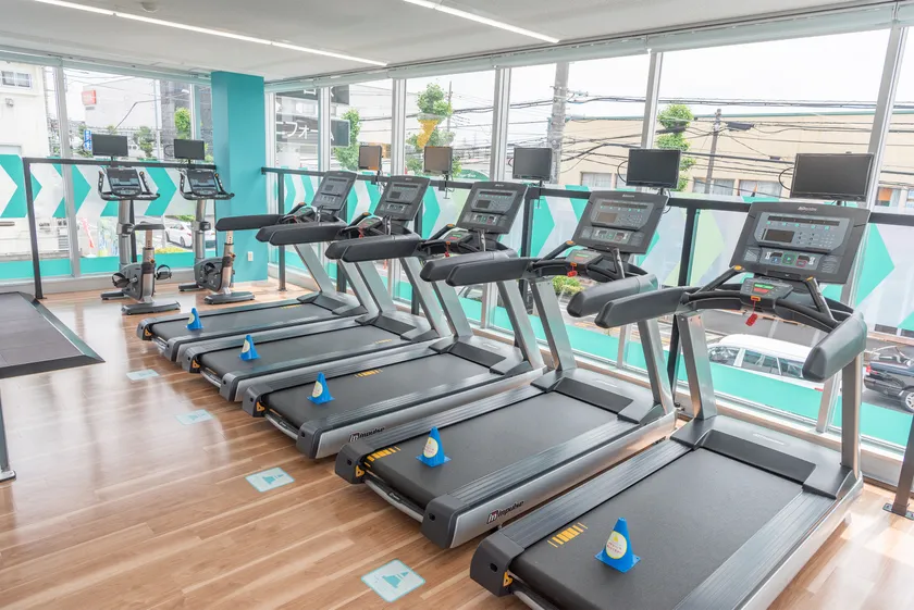 24時間利用可能な有酸素マシンエリア