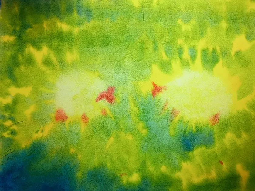 草原のヒツジたち