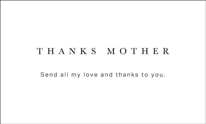 母の日メッセージカード