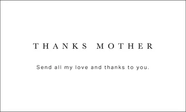 母の日メッセージカード