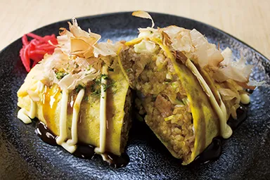 お好み焼き風オムライス（イメージ）