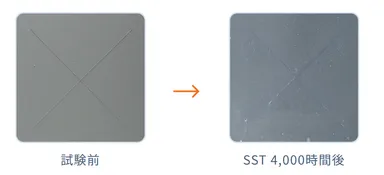 塩水噴霧試験結果