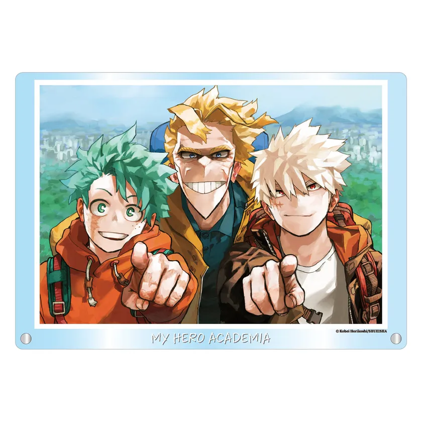 アクリルアート 緑谷出久・爆豪勝己・オールマイト【Snapshot】 (C)堀越耕平/集英社