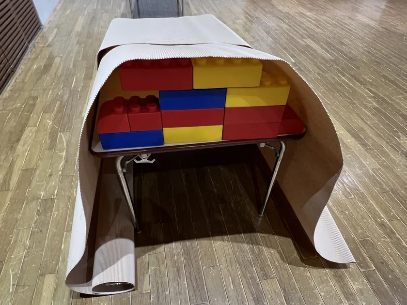 他のパーツの組合わせて秘密基地