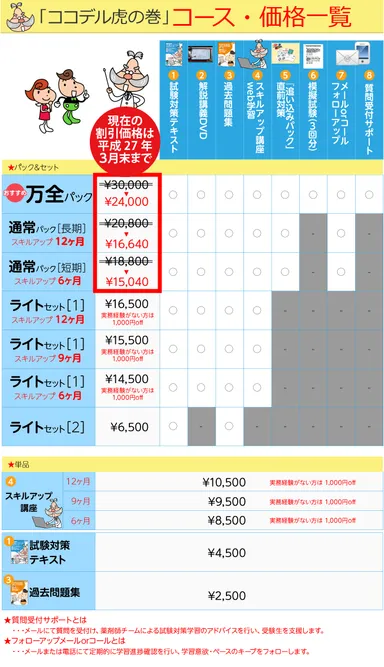 コース・価格一覧