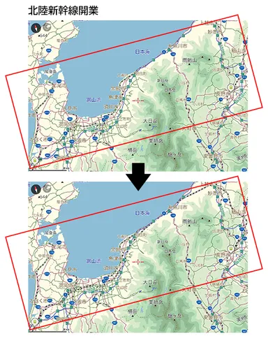 北陸新幹線開業前後
