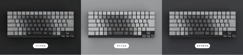 FMVキーボードマイスター監修3種類のプリセット