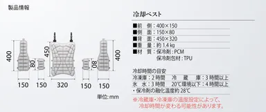 冷却ベスト規格