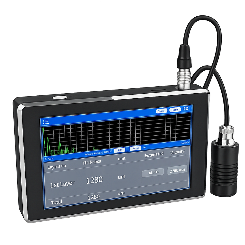 金属、樹脂、木材、コンクリート上の膜厚を測定　
最大3層の厚さの同時測定にも対応　
超音波膜厚計『CX216』を4月10日に販売開始