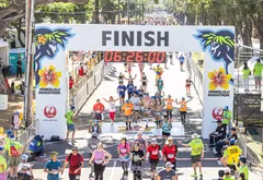 JALホノルルマラソン・フィニッシュエリア