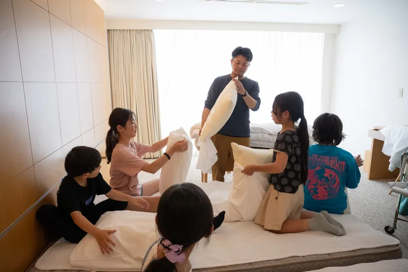 ベットメイキング体験
