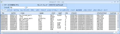 PALMiCE4のスレッド一覧表示画面