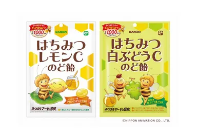 はちみつレモンCのど飴　はちみつ白ぶどうCのど飴