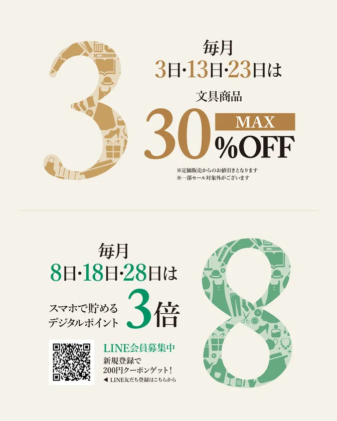 3の日・8の日サービスについて