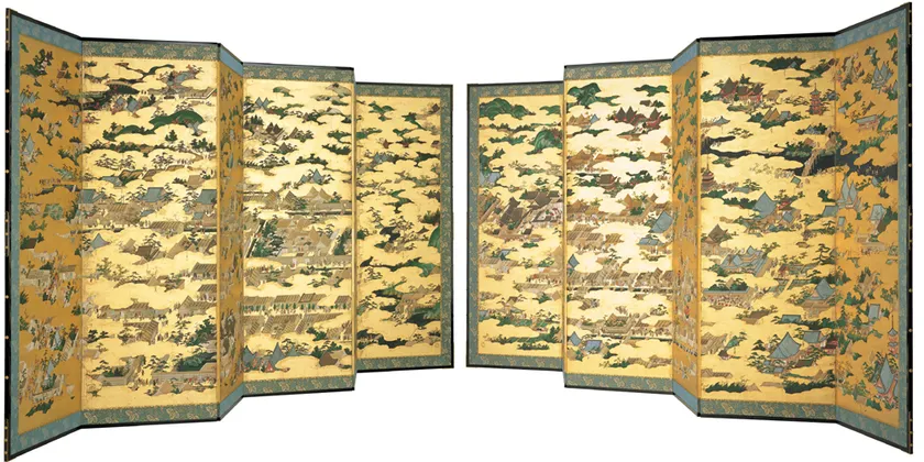 原本修理後初公開 国宝「上杉本洛中洛外図屏風」(米沢市上杉博物館蔵)【前期】