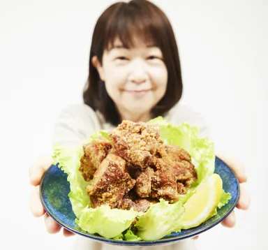 熟から(黒にんにく鶏もも唐揚げ)