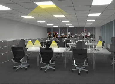これまでのオフィス照明　イメージ画像