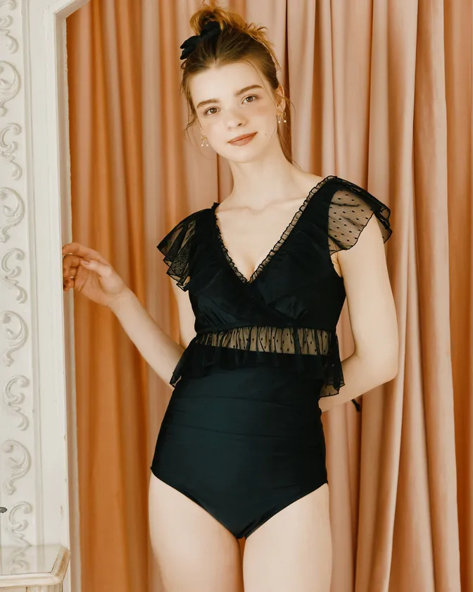 ナイスバディ水着 フリルワイヤービキニ-1