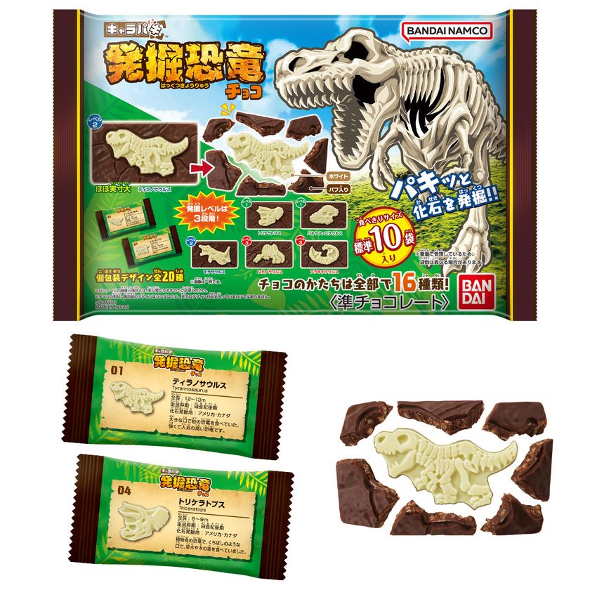 キャラパキ 発掘恐竜チョコ 大袋