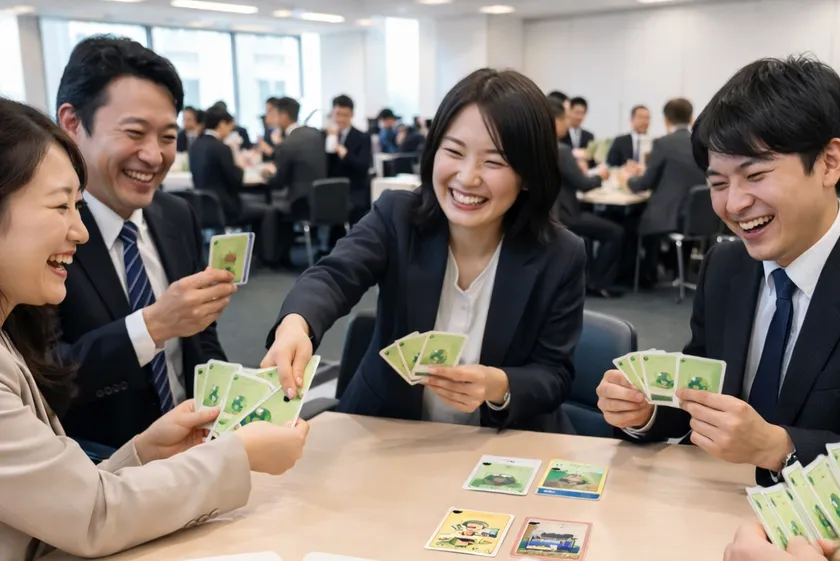 カードゲームで研修