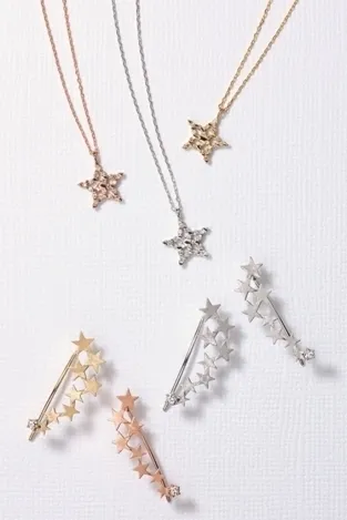 星モチーフジュエリー　ピアス・ペンダント各種