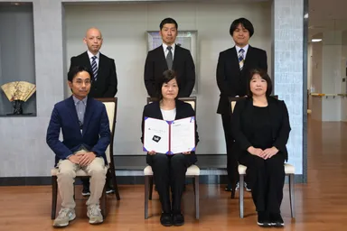 授与式の写真（２）BSI評価証明書が発行された、福寿会グループ4施設の皆さま