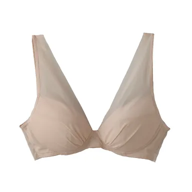 KIREILABO　軽くて、すっきりノンワイヤーブラジャー（スキンベージュ）
