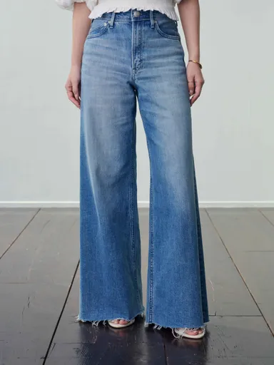 LYDIA -wide flare- #Cutoff Light Blue2