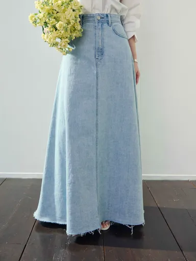 Volume Flare Skirt #Cutoff Ice2