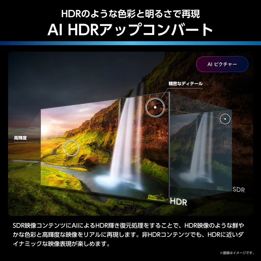 AI HDRアップコンバート