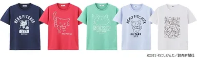 猫ピッチャー　メンズTシャツ