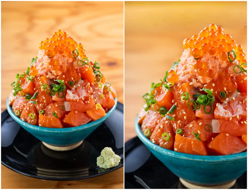 サーモンてんこもり丼