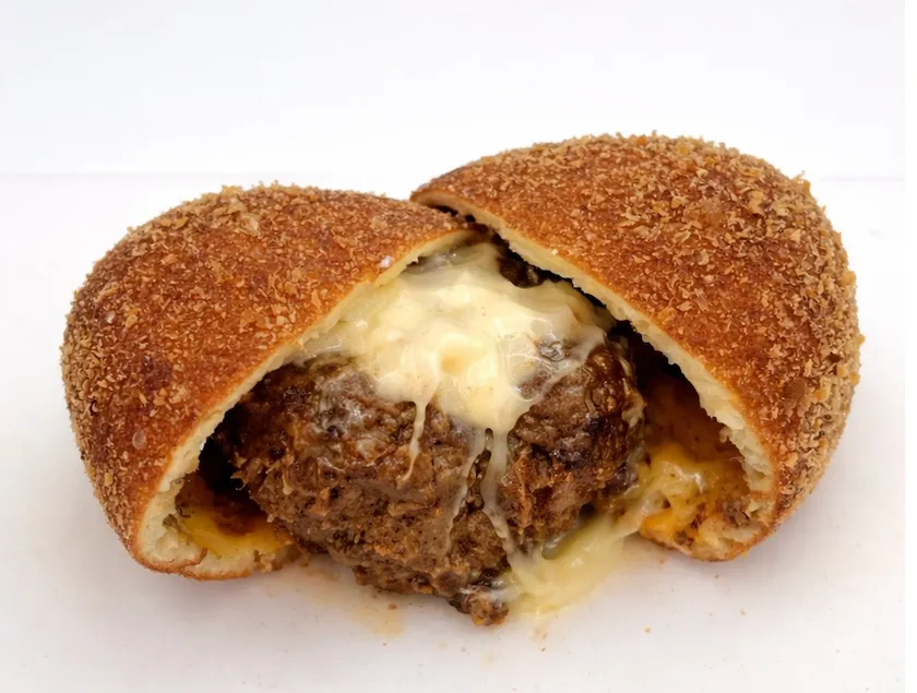 まるごとハンバーグのチーズカレーパン