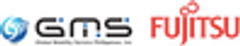 Global Mobility Service株式会社、富士通株式会社のロゴ